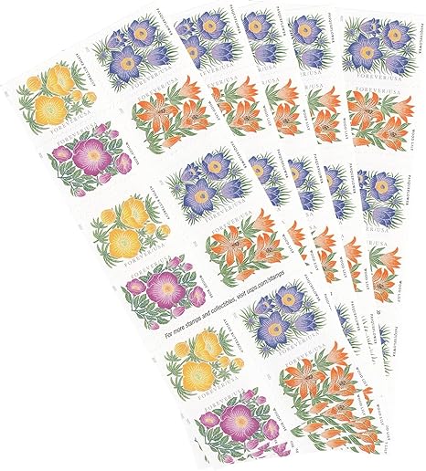2022 Mountain Flora Wild Flowers Garden Forever First Class Postage Stamps